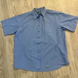 Stafford Casual Blue Button Down Shirt